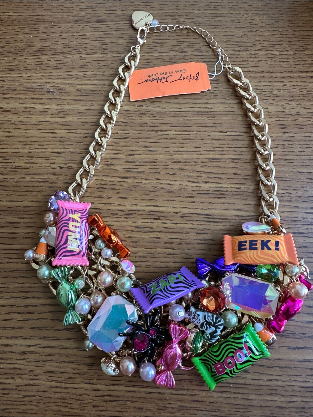 NWT Betsey Johnson Halloween Candy Bib Necklace